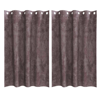 Velvet Gordijnen 2 st Bruin 175 x 140 cm Fluweel