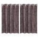 Velvet Gordijnen 2 st Bruin 175 x 140 cm Fluweel