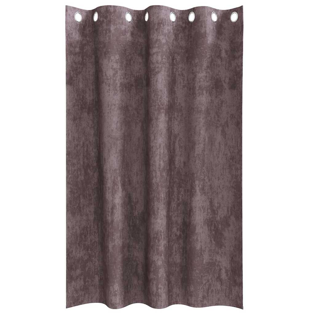 Velvet Gordijnen 2 st Bruin 175 x 140 cm Fluweel