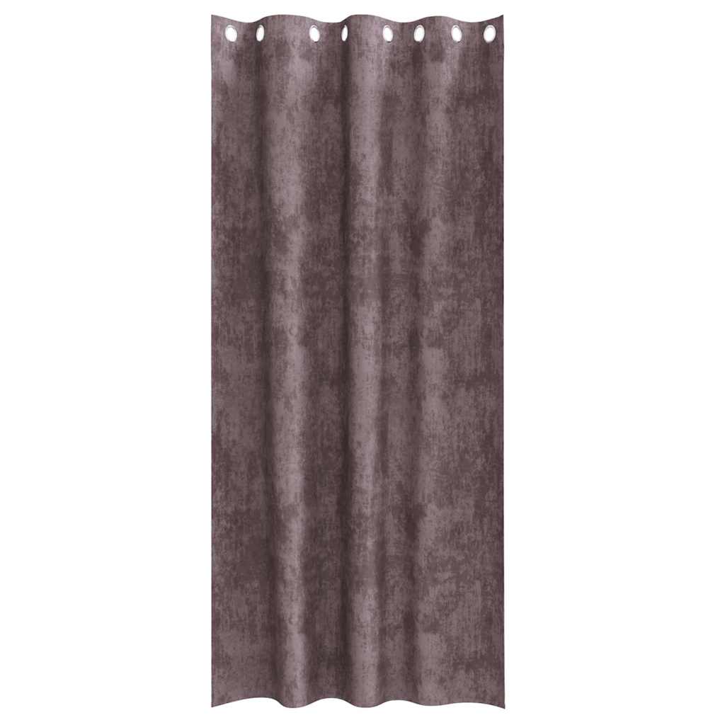 Velvet Gordijnen 2 st Bruin 225 x 140 cm Fluweel