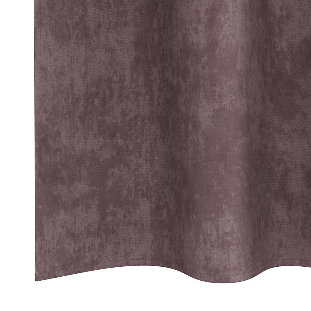 Velvet Gordijnen 2 st Bruin 245 x 140 cm Fluweel