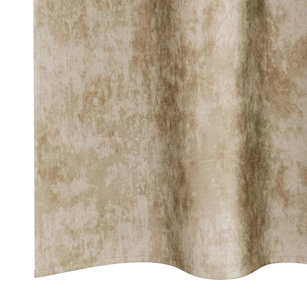 Velvet Gordijnen 2 st Crème 140 x 140 cm Fluweel