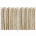 Velvet Gordijnen 2 st Crème 140 x 140 cm Fluweel