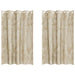 Velvet Gordijnen 2 st Crème 175 x 140 cm Fluweel