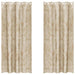 Velvet Gordijnen 2 st Crème 225 x 140 cm Fluweel