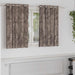 Velvet Gordijnen 2 st Cappuccino 140 x 140 cm Fluweel