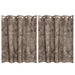 Velvet Gordijnen 2 st Cappuccino 140 x 140 cm Fluweel