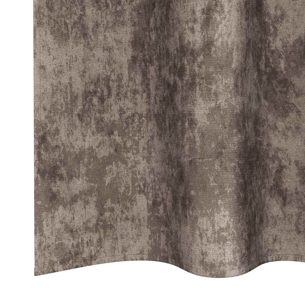 Velvet Gordijnen 2 st Cappuccino 175 x 140 cm Fluweel
