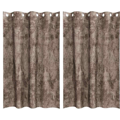 Velvet Gordijnen 2 st Cappuccino 175 x 140 cm Fluweel