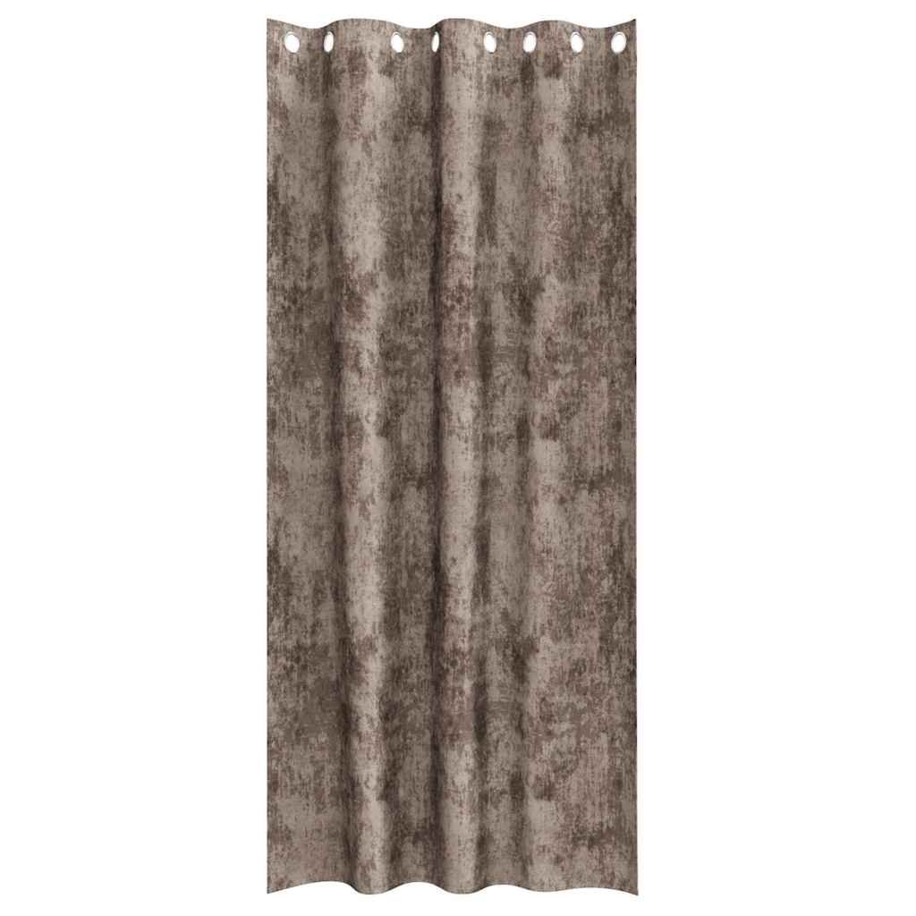 Velvet Gordijnen 2 st Cappuccino 260 x 140 cm Fluweel
