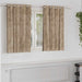 Velvet Gordijnen 2 st champagne 140 x 140 cm Fluweel