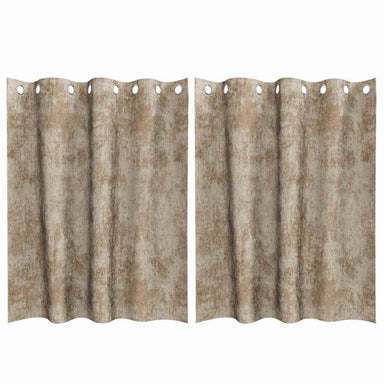 Velvet Gordijnen 2 st champagne 140 x 140 cm Fluweel