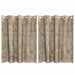 Velvet Gordijnen 2 st champagne 140 x 140 cm Fluweel