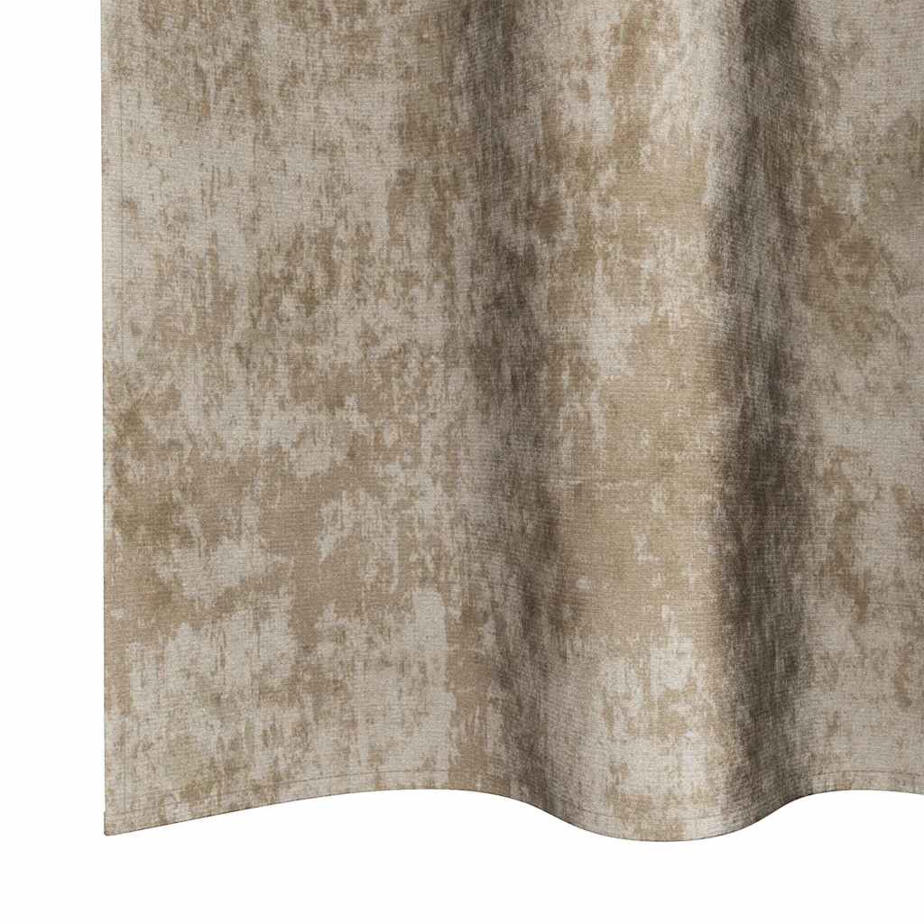 Velvet Gordijnen 2 st champagne 175 x 140 cm Fluweel