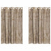 Velvet Gordijnen 2 st champagne 175 x 140 cm Fluweel