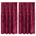 Velvet Gordijnen 2 st Wijnrood 140 x 140 cm Fluweel