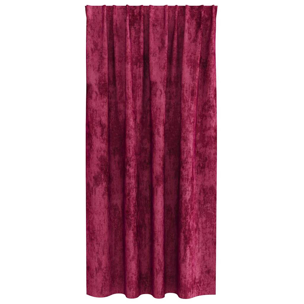 Velvet Gordijnen 2 st Wijnrood 175 x 140 cm Fluweel
