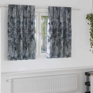 Velvet Gordijnen 2 st Zilvergrijs 140 x 140 cm Fluweel