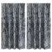 Velvet Gordijnen 2 st Zilvergrijs 140 x 140 cm Fluweel