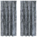 Velvet Gordijnen 2 st Zilvergrijs 175 x 140 cm Fluweel