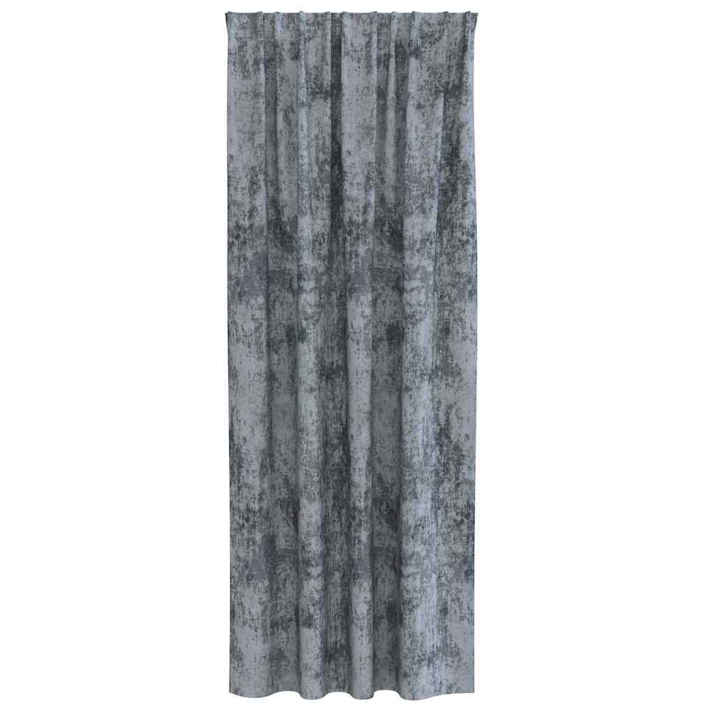 Velvet Gordijnen 2 st Zilvergrijs 225 x 140 cm Fluweel