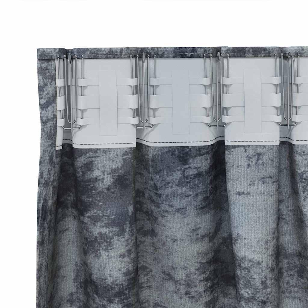 Velvet Gordijnen 2 st Zilvergrijs 260 x 140 cm Fluweel
