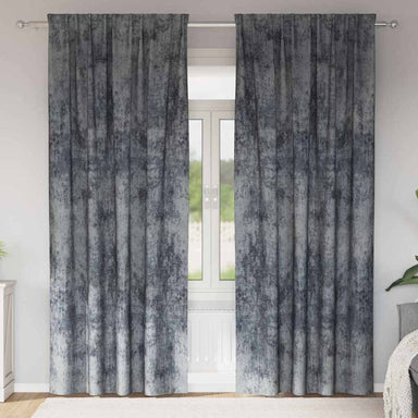 Velvet Gordijnen 2 st Zilvergrijs 260 x 140 cm Fluweel