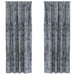 Velvet Gordijnen 2 st Zilvergrijs 260 x 140 cm Fluweel