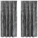 Velvet Gordijnen 2 st Grijs 175 x 140 cm Fluweel