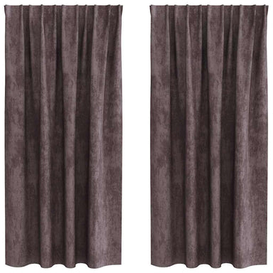 Velvet Gordijnen 2 st Bruin 175 x 140 cm Fluweel