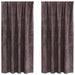 Velvet Gordijnen 2 st Bruin 175 x 140 cm Fluweel