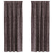 Velvet Gordijnen 2 st Bruin 245 x 140 cm Fluweel