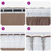 Velvet Gordijnen 2 st Cappuccino 140 x 140 cm Fluweel
