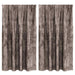 Velvet Gordijnen 2 st Cappuccino 140 x 140 cm Fluweel