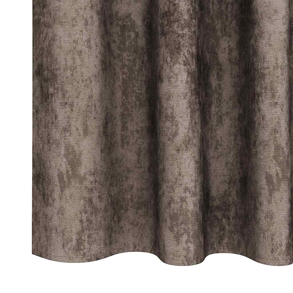 Velvet Gordijnen 2 st Cappuccino 225 x 140 cm Fluweel