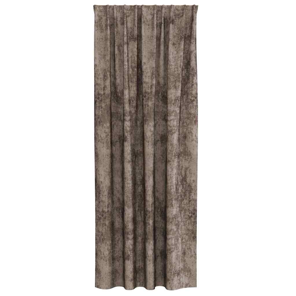 Velvet Gordijnen 2 st Cappuccino 245 x 140 cm Fluweel