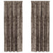 Velvet Gordijnen 2 st Cappuccino 260 x 140 cm Fluweel