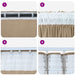 Velvet Gordijnen 2 st champagne 140 x 140 cm Fluweel