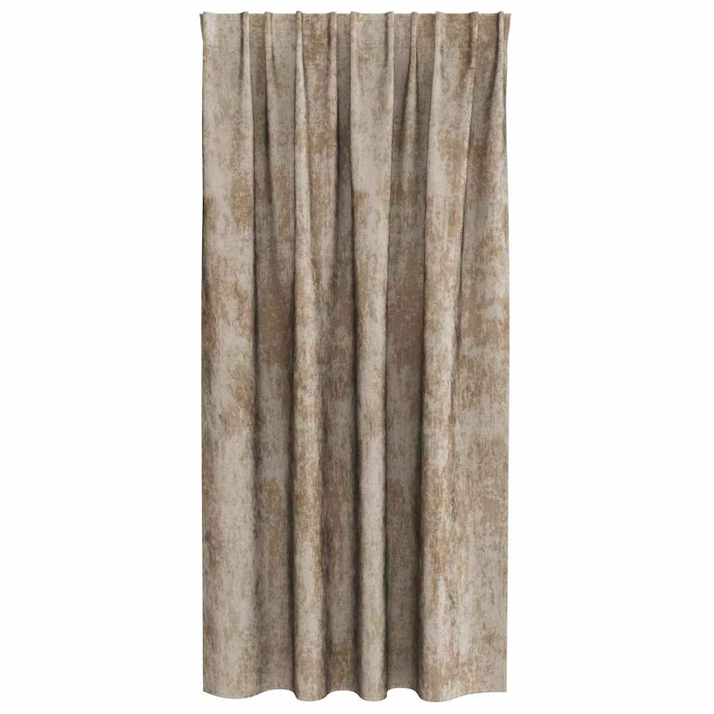 Velvet Gordijnen 2 st champagne 175 x 140 cm Fluweel