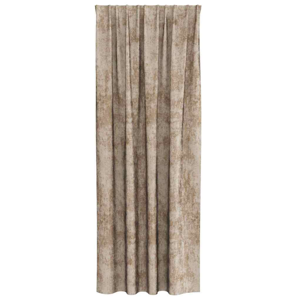 Velvet Gordijnen 2 st champagne 245 x 140 cm Fluweel