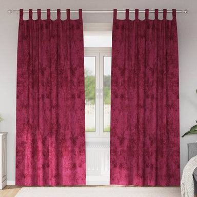 Velvet Gordijnen 2 st Wijnrood 245 x 140 cm Fluweel