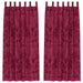 Velvet Gordijnen 2 st Wijnrood 260 x 140 cm Fluweel