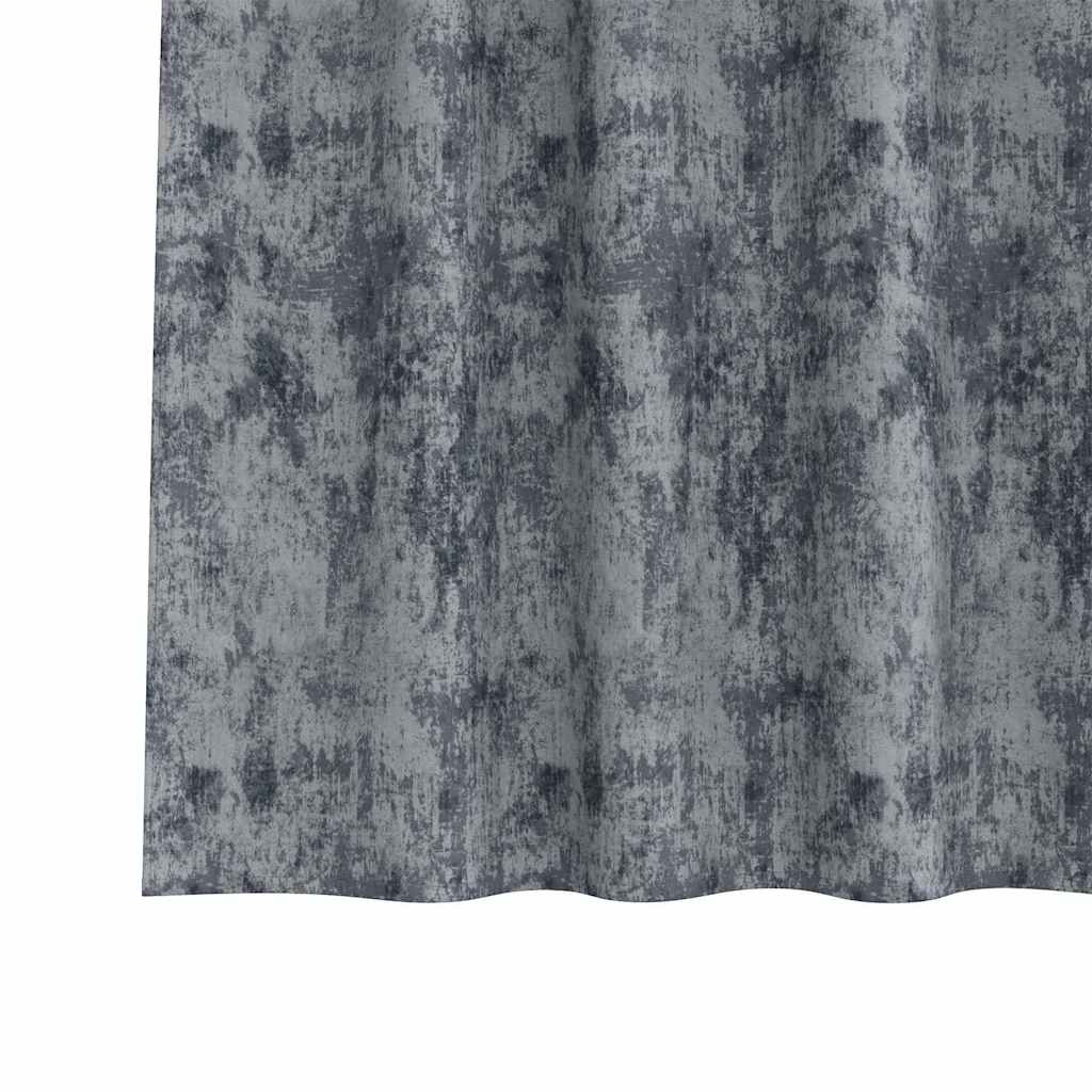 Velvet Gordijnen 2 st Zilvergrijs 175 x 140 cm Fluweel