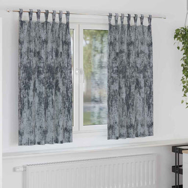 Velvet Gordijnen 2 st Zilvergrijs 175 x 140 cm Fluweel