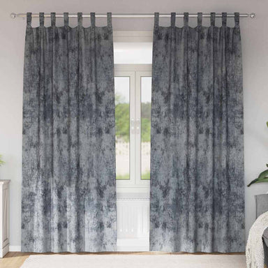 Velvet Gordijnen 2 st Zilvergrijs 260 x 140 cm Fluweel