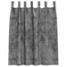 Velvet Gordijnen 2 st Grijs 140 x 140 cm Fluweel