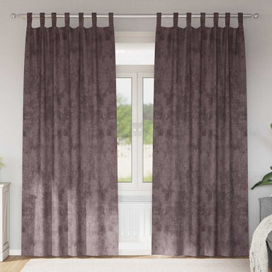 Velvet Gordijnen 2 st Bruin 245 x 140 cm Fluweel