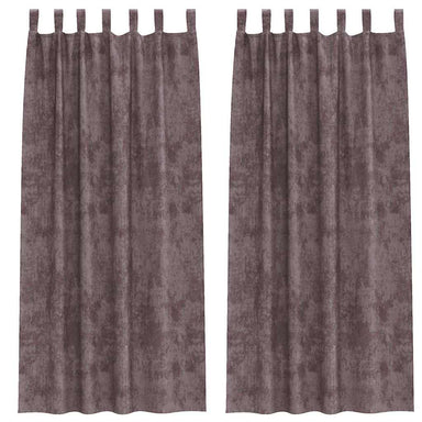 Velvet Gordijnen 2 st Bruin 260 x 140 cm Fluweel