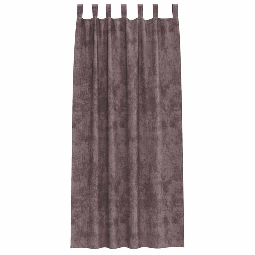 Velvet Gordijnen 2 st Bruin 260 x 140 cm Fluweel