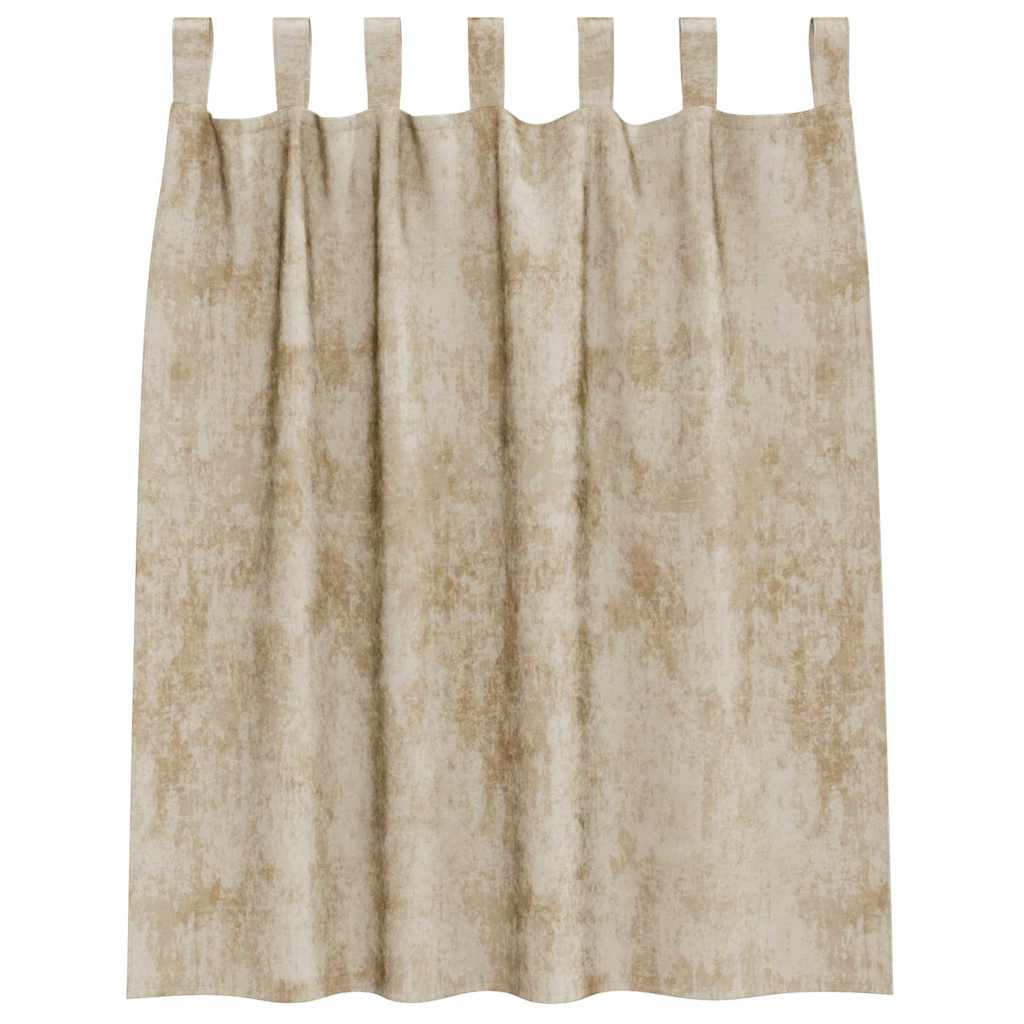 Velvet Gordijnen 2 st Crème 140 x 140 cm Fluweel